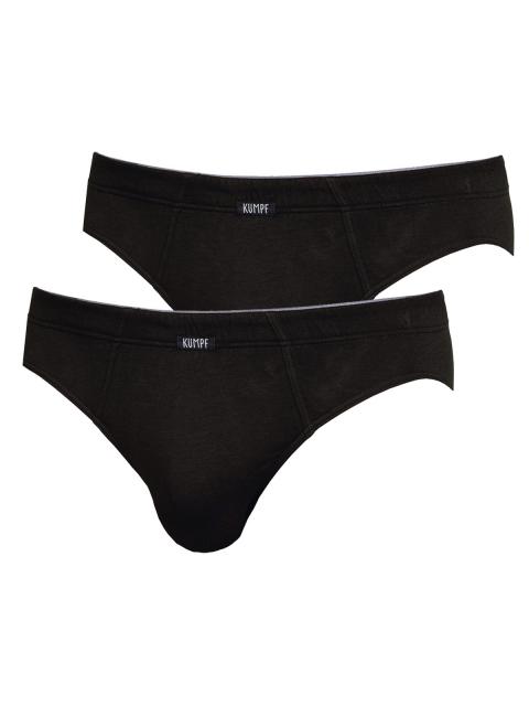 Kumpf Body Fashion 2er Sparpack Herren Slip Single Jersey 99947263 Gr. 8 in schwarz schwarz | schwarz | 8
