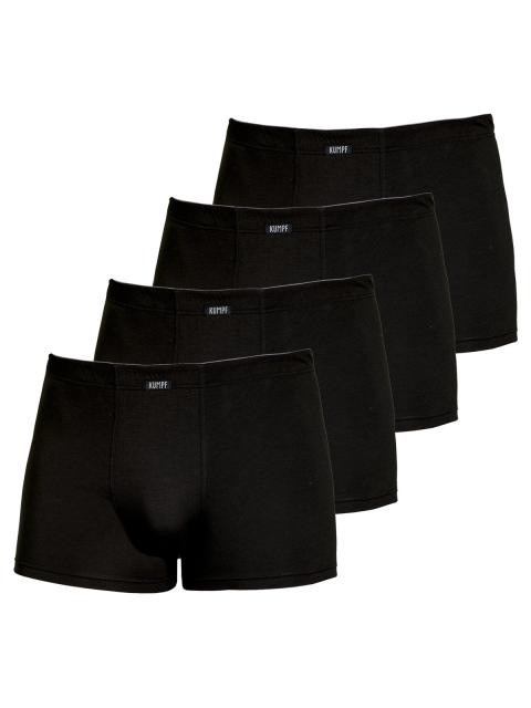Kumpf Body Fashion 4er Sparpack Herren Pants Single Jersey 99947413 Gr. 5 in schwarz weiss