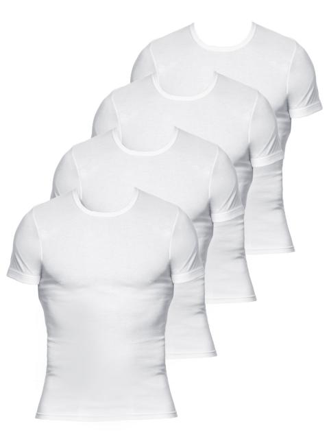 Kumpf Body Fashion 4er Sparpack Herren T-Shirt Masterclass 92000051 Gr. 9 in weiss weiss | 9