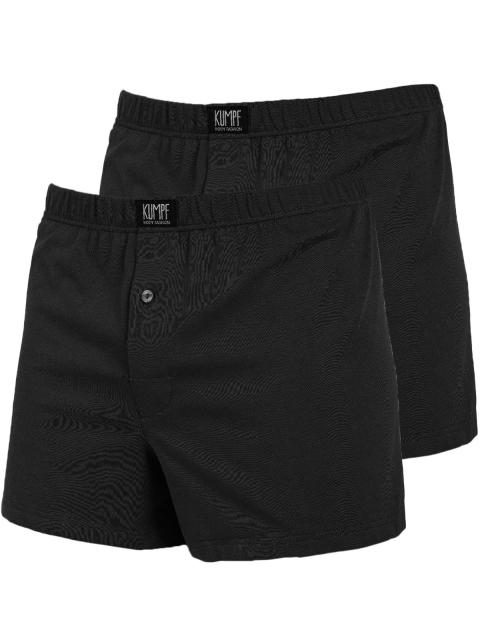 Kumpf Body Fashion 2er Sparpack Herren Boxershorts Bio Cotton 99161453 Gr. 7 in schwarz schwarz | schwarz | 7/XL