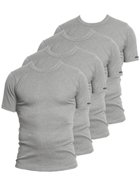 Kumpf Body Fashion 4er Sparpack Herren T-Shirt Bio Cotton 99161153 Gr. 7 in stahlgrau-melange stahlgrau-melange | stahlgrau-melange | 7