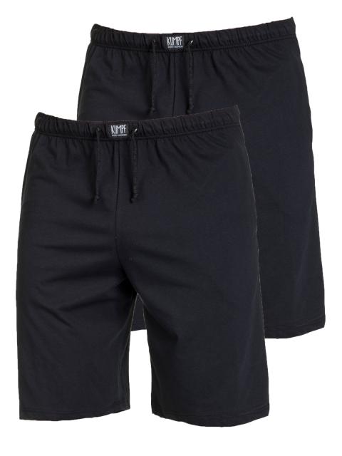 Kumpf Body Fashion 2er Sparpack Herren Bermuda Bio Cotton 99161863 Gr. 4 in schwarz schwarz | schwarz | S/4