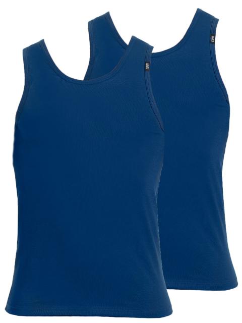 Kumpf Body Fashion 2er Sparpack Herren Unterhemd Bio Cotton 99996011 Gr. 5 in darkblue darkblue | darkblue | 5