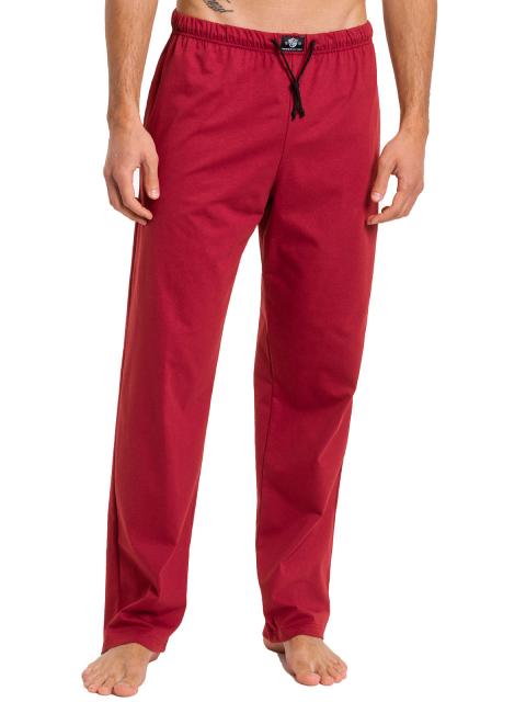 Haasis Bodywear Herren Pyjamahose Bio-Cotton 77114873 Gr. XXL in weinrot