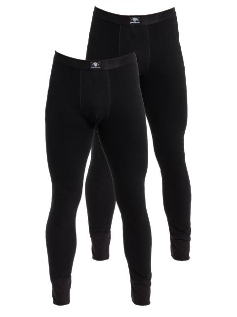 Haasis Bodywear 2er Pack Herren lange Unterhose Bio-Cotton 77202873 Gr. XXL in schwarz