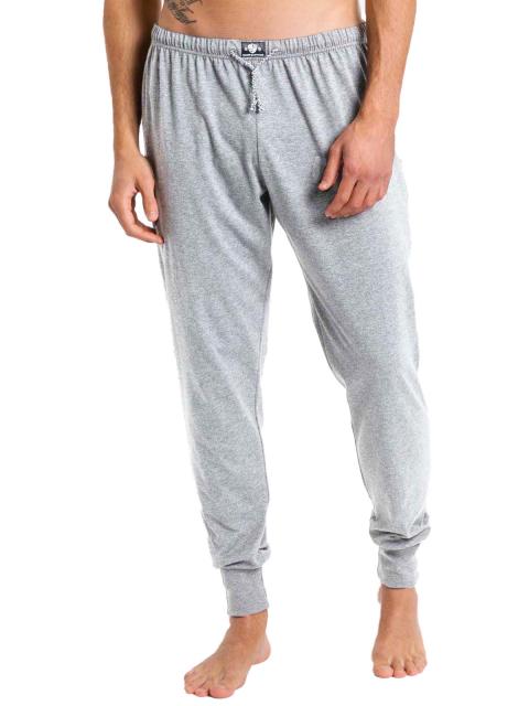 Haasis Bodywear Herren Jogpants Bio-Cotton 77112876 Gr. XL in grau-meliert grau-meliert | XL