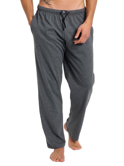 Haasis Bodywear Herren Pyjamahose Bio-Cotton 77116873 Gr. XL in carbon carbon | XL