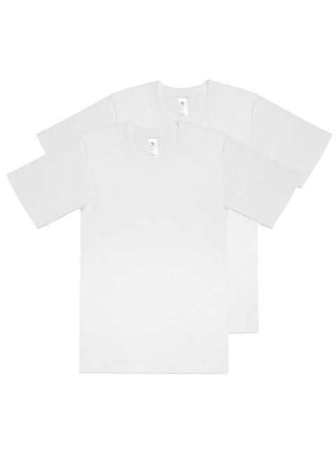 Haasis Bodywear 2er Pack Herren T-Shirt Bio-Cotton 77210153 Gr. M in weiss weiss | M