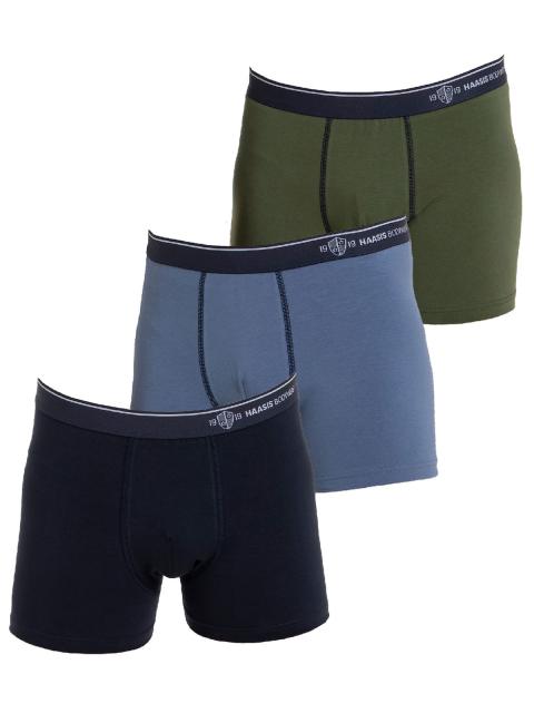 Haasis Bodywear 3er Pack Herren Pants Bio-Cotton 77370413 Gr. M in multi colored multi colored | M