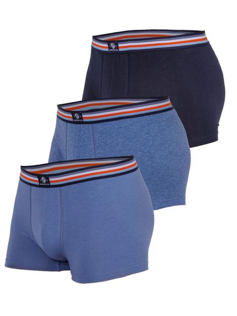Haasis Bodywear 3er Pack Herren Pants Bio-Cotton 77384413 Gr. XL in navy-stahl navy-stahl | XL