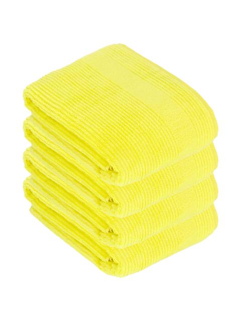 Vossen 4er Pack Badetuch Tomorrow 1192061390 Gr. 100 x 150 cm in electric yellow electric yellow | 100 x 150 cm