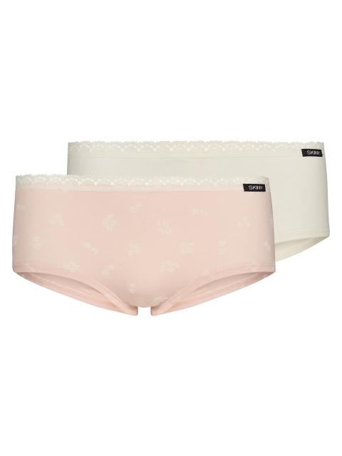 Skiny Mädchen Panty 2er Pack CottonLace Multipack 030006 Gr. 176 in pearlflowers selection