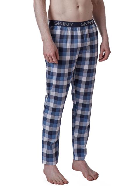 Skiny Herren Hose lang Night In Mix & Match 080511 Gr. XXL in crownblue check