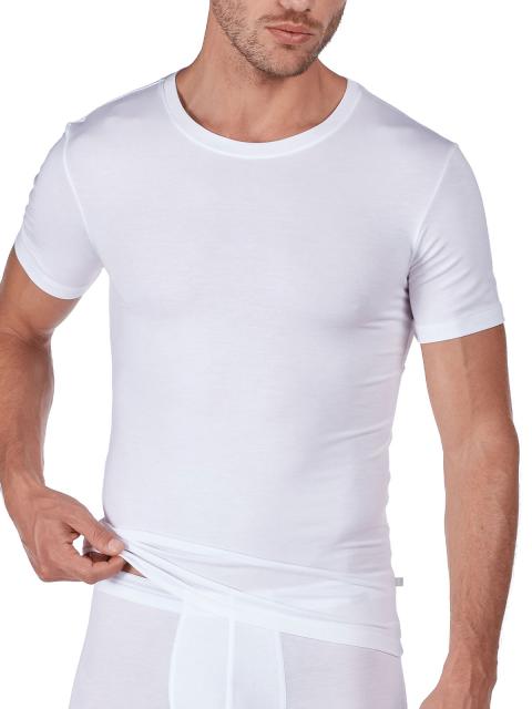 Huber Herren Shirt kurzarm hautnah Soft Modal 112589 Gr. XL in white