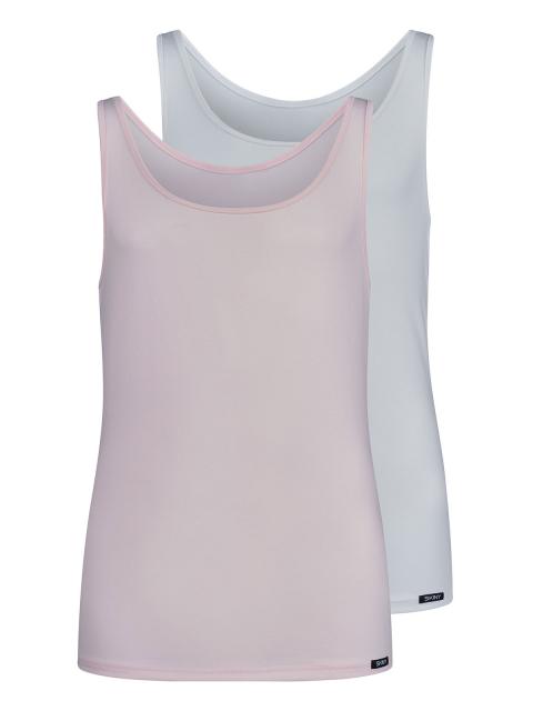 Skiny Mädchen Tank Top 2er Pack Cotton Multipacks 030036 Gr. 152 in pearl selection pearl selection | 152