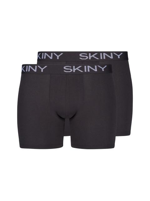 Skiny Herren Pant long leg 2er Pack Cotton Multipack 080686 Gr. L in black black | L
