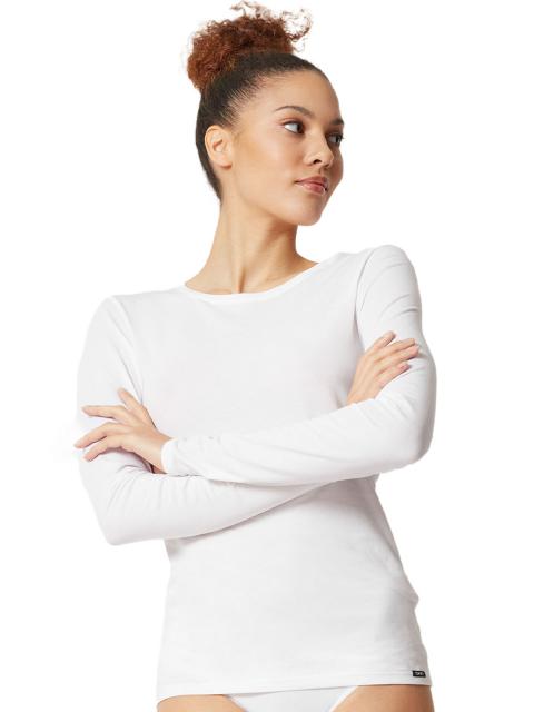 Skiny Damen Shirt langarm Cotton Essentials 080786 Gr. 38 in white white | 38