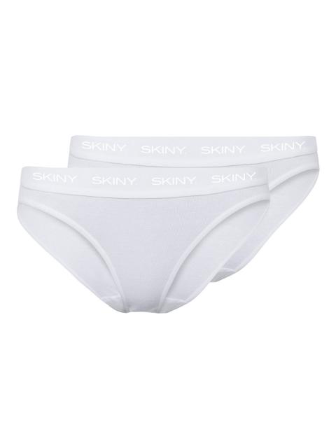 Skiny Damen Rio Slip 2er Pack Cotton Rib 080788 Gr. 38 in white white | 38