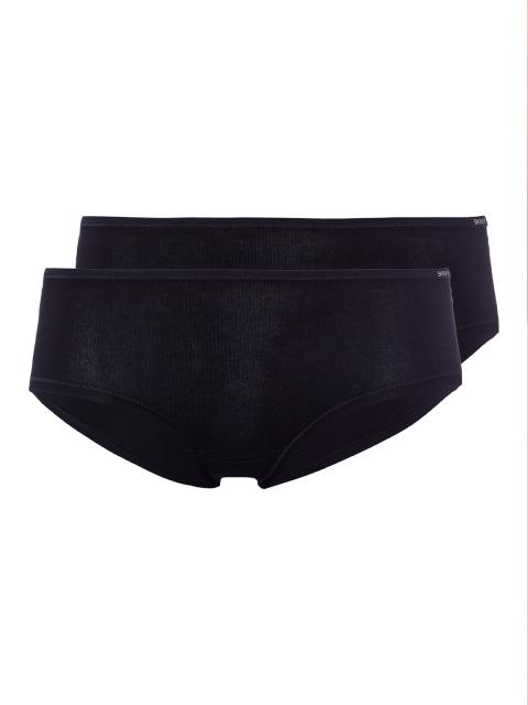 Skiny Damen Panty 2er Pack Cotton Advantage 082654 Gr. 36 in black black | 36