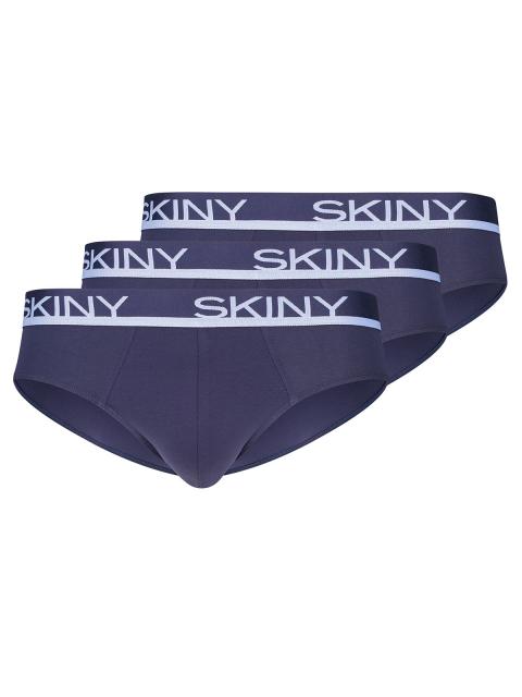 Skiny Herren Brasil Slip 3er Pack Cotton Multipack 086839 Gr. M in crown blue crown blue | M