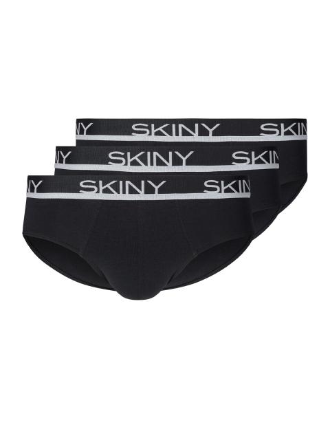 Skiny Herren Brasil Slip 3er Pack Cotton Multipack 086839 Gr. XL in black black | XL