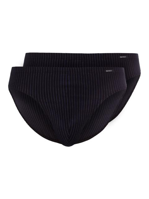 Skiny Herren Brasil Slip 2er Pack Cotton Advantage 086892 Gr. M in shadow stripe shadow stripe | M