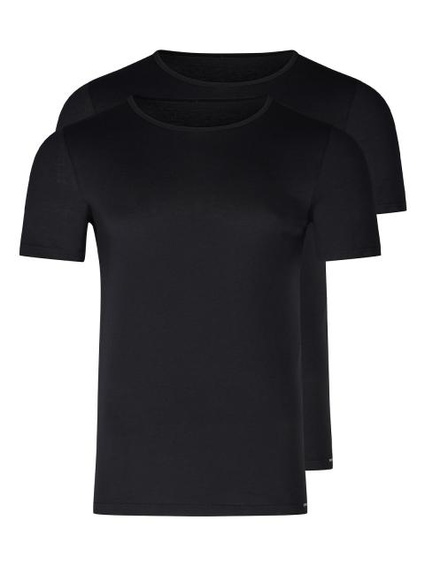Skiny Herren Shirt kurzarm 2er Pack Shirt Multipack 086912 Gr. M in black black | M