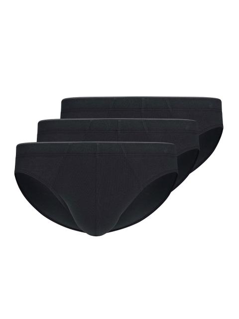 Huber Herren Brasil Slip 3er Pack Cotton 3 Pack 112635 Gr. XL in black black | XL