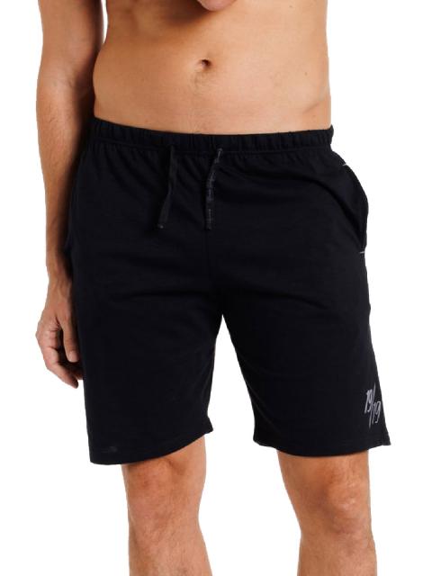 Haasis Bodywear Herren Bermuda Slub Single Jersey 77121863 Gr. L in schwarz