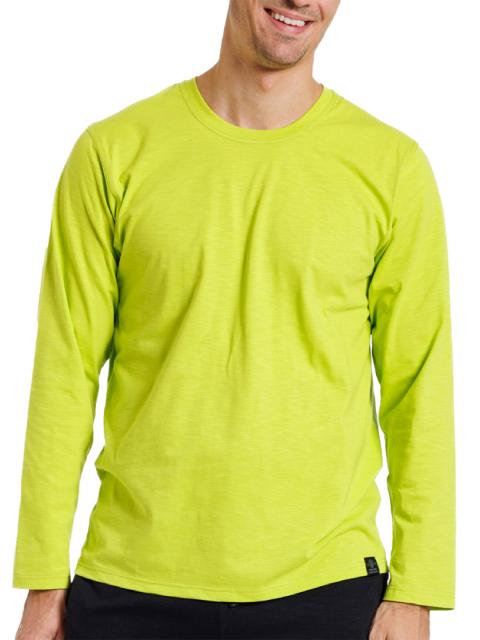 Haasis Bodywear Herren T-Shirt 1/1 Arm Slub Single Jersey 77123163 Gr. S in lime