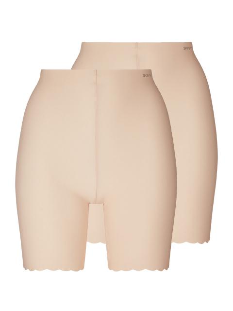 Skiny 2er Pack Damen lange Unterhose Micro Essentials 084274 Gr. in beige | 44/46