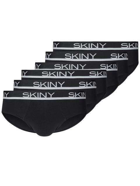 Skiny 6er Pack Herren Brasil Slip Cotton Multipack 086839 Gr. L in black black | L