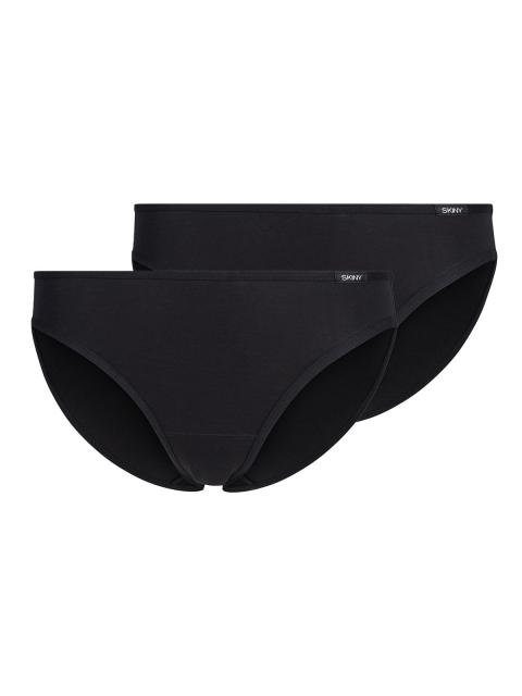 Skiny 2er Pack Damen Rio Slip Cotton Essentials 089349 Gr. 40 in black black | 40