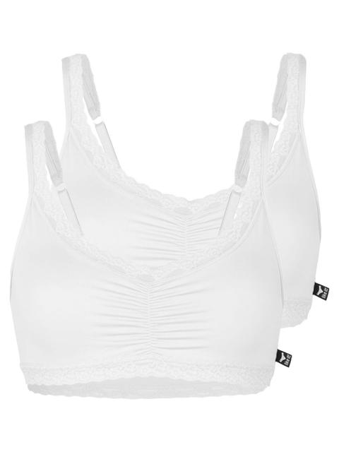 like it! 2er Pack Soft BH Olivia 6006 520 0 0 Gr. S in weiss weiss | S