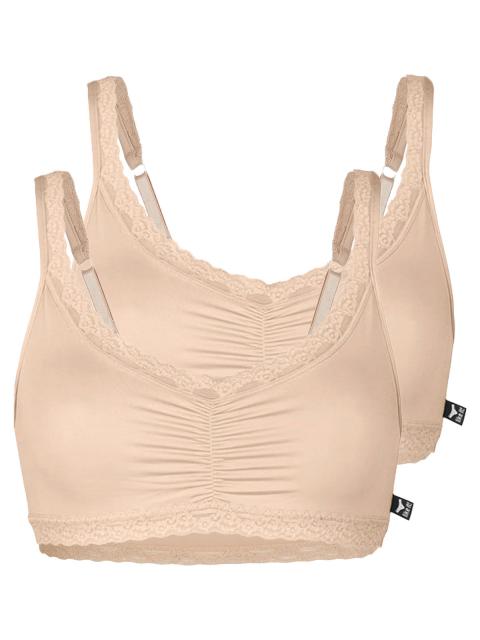 like it! 2er Pack Soft BH Olivia 6006 520 0 0 Gr. M in nude nude | M