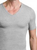 Kumpf Body Fashion Herren T-Shirt 2er Pack Bio Cotton 99603051 Gr. 7 in steingrau-melange 2