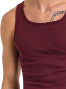 Kumpf Body Fashion Herren Unterhemd 2er Pack Bio Cotton 99606011 Gr. 6 in rubin 2