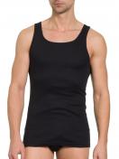 Haasis Bodywear 2er Pack Herren Unterhemd Bio-Cotton 77202011 Gr. XL in schwarz 2