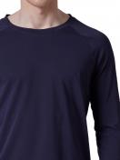 Skiny Herren Shirt langarm Night In Mix & Match 080509 Gr. S in crown blue 2