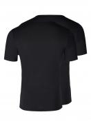 Skiny Herren V-Shirt kurzarm 2er Pack Shirt Multipack 086911 Gr. XXL in black 2