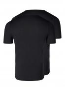 Skiny Herren Shirt kurzarm 2er Pack Shirt Multipack 086912 Gr. M in black 2