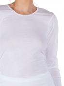Huber Damen Shirt langarm Cotton Fine Rib 014984 Gr. 42 in white 2