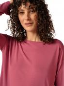 Huber Damen Shirt langarm hautnah Night Basic Selection 019005 Gr. 40 in rose wine 2