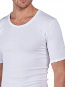 Huber Herren Shirt kurzarm Cotton Fine Rib 112146 Gr. XXL in white 2