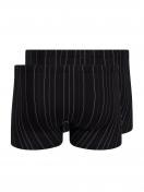 Huber Herren Pant 2er Pack hautnah Cotton 2 Pack 112533 Gr. XL in black stripes 2