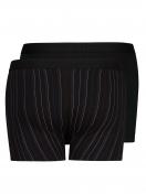 Huber Herren Pant 2er Pack Cotton 2 Pack 112535 Gr. XL in black stripe selection 2