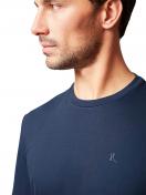 Huber Herren Shirt kurzarm hautnah Night Basic Selection 117101 Gr. M in dress blue 2