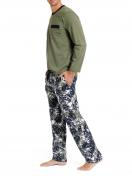 Haasis Bodywear Herren Pyjama Alloverprint 77108922 Gr. XXL in navy-dschungel 2
