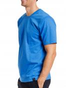 Haasis Bodywear Herren T-Shirt 1/2 Arm Slub Single Jersey 77122153 Gr. L in mid blue 2
