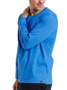 Haasis Bodywear Herren T-Shirt 1/1 Arm Slub Single Jersey 77122163 Gr. L in mid blue 2